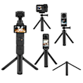 Miniatyrbillede 5 af 5: Mini Tripod Lomme Kamera Desktop Stativholder Selfie Sticks Til 3 Gimbal Tilbehør L