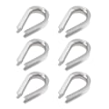 Miniatyrbilde 1 av 5: 6 stk. Wire Rope Thimbles, M5 rustfritt stål thimble for kabelrigging ekstra kraftig Wire Rope Thimbl
