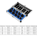 Miniatyrbilde 4 av 5: Ekstraktorsett - Bolt Socket Kit for å fjerne skadede bolter og låsemuttere