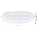 Miniatyrbillede 5 af 5: Fjer Epoxy Støbeform i Silikone, Smykkeopbevaringsbakkeform i Perleform 3,5x9,4 tommer
