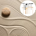 Miniatyrbilde 3 av 4: 1 sett Zen hageverktøy Zen sandbrettverktøy Zen hagerive Zen hageriver