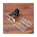Miniatyrbillede 3 af 5: 1,5x/2,5x/3,5x forstørrelsesglas optiske instrumenter foldning klip på brille lup med 3 akryl L