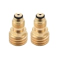Miniatyrbillede 1 af 5: 2 stk. Propangasadapter konverterer Lp Tank Service Valve til Qcc1/type1 Udløb Messingadapter