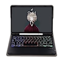 Miniatyrbild 4 av 5: Samsung Galaxy Tab S6 Lite A610b-as Läder Tablet Fodral med Fårskinnsstruktur och Bakgrundsbelyst Bluetooth Tangentbord