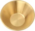 Guld Dubbellagers Metall Dekorativ Salladsskål för Köksförberedelser, Middagsbjudningar (14 cm)