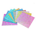 Miniatyrbilde 2 av 2: 100 stk Iridescent Papir Kvadrat Blankt Folding Papir DIY Håndverk Papir for Papir Kran Papir Kutt (15cm, 10 Farger)