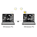 Pikkukuva 3 / 4: Usb-datasiirtokaapeli PC:ltä PC:lle Windowsiin - Usb 2.0 -datayhteyskaapeli