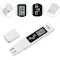 Miniatyrbild 3 av 5: Multifunktionell digital 3-i-1 TDS-mätare Ec och temperatur med stor digital LCD-skärm Vattenkvalitetsmonitor för dricksvatten, Hydrop