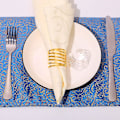 Miniatyrbilde 3 av 5: Serviettring, 12 stk Metall Serviett Spenneholder For Bryllup Fest Middagsbordet Dekorasjon (gull)