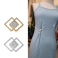 Miniatyrbilde 4 av 4: 6 stk Damebrosjer Perle Rhinestone Lapel Pin Fastgjøring Klesbak Pins Klips Spenne Brosjer For Dame Smykker Tilbehør -t