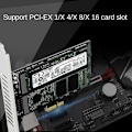Pikkukuva 4 / 5: Ph58 2 X M2 Sata Pcie-sovitinkortti Kaksilevyinen näytönohjain Raid-jakaja Laajennuskortti Pcie X1