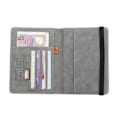 Miniatyrbillede 2 af 8: RFID Læder Pas Etui Dokument Rejse Pas Holder Sort black 14.8cmX1cmX11cm(5.82X0.39X4.33)