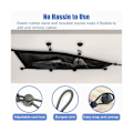 Miniatyrbillede 3 af 5: Net Under Desk Kit, Desk Wire Management Cord Organizer, Invisible Cable Hider Mesh