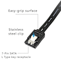 Miniatyrbild 2 av 5: 2 st SATA 6g datakabel, SATA-strömkabel 2-i-1 förlängningssladd, lp4 Ide till SATA 15p hona med seriell A