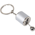 Miniatyrbillede 1 af 4: Automatgear nøglering, kreativ legering metal bil nøglering, sølv manuel