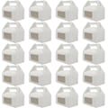 Miniatyrbillede 1 af 5: 20 stk. Hvide Kageæsker, Individuelle Cupcakeæsker Med Vindue, Bageri Kageæsker Papir Gaveæsker Til Kager, Cookies, Muffins, Kager, Desserter