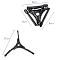 Miniatyrbilde 2 av 5: Gassbeholderbrakett Utendørs Foldbar Kanisterstativ Flat Gassbeholderholder Gassbeholderovnstativ Brakett For Utendørs Camping Vandring Piknik Matlaging (3 stk -t