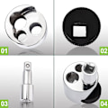 Miniatyrbilde 5 av 5: Stud Remover 6 Mm Til 19 Mm Bolt Extractor Muttertrekker Verktøy Fjerner Ødelagte Eller Fastklemte Bolter