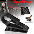 Miniatyrbillede 5 af 5: Golfvogn cigarholder, cigarholder greb og rustfrit stål cigar trimmer (1 stk, sort) -t