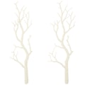 Miniatyrbillede 1 af 3: 2 stk. Hvide Trægrene Trægrene Sorte Grene Dekor Faux Stilke Til Dekoration