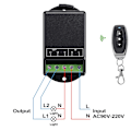 Miniatyrbillede 2 af 5: 433mhz Trådløs Vandpumpe Fjernbetjening Afbryder Ac 90v-220v 10a 2ch Relæ Rf Lysafbrydere Til Pu