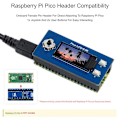 Miniatyrbillede 5 af 5: 0,96 tommer Pico LCD-skærm, 65K farver Displaymodul, IPS-skærm, 160X80 pixels, Integreret ST7735S-driver
