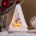 Miniatyrbild 4 av 5: 4 st julsnöboll Lykta Julpynt Glöd Vindlykta LED Varm Ljus Snögubbe Batteridriven