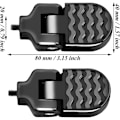 Pikkukuva 2 / 5: Mini-pyörän takapoljin, 3,1x1,6 tuumaa / 8x4cm alumiiniseos taittuva pyörän tappi, liukumattomat polkupyörän jalkatuet, jalkalevyt taittuvaan maastopyörään