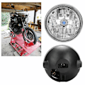 Miniatyrbillede 2 af 5: LED-forlygte modificeret retro rund motorcykel forlygte samling forlygte 250 VT250 CB400 CB750 CB900