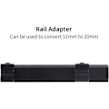 Miniatyrbild 4 av 5: 11mm till 20mm Weaver/Picatinny Railfäste Basadapter för Airsoft