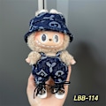 Miniatyrbillede 1 af 3: Labubu Modesæt - Outfit til 15/17cm Plysdukker, V1 V2 Stropper Bukser LBB-114