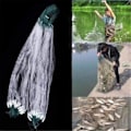 Miniatyrbillede 5 af 5: Tre lags flydende net agn net fiskegrej mesh fiskenet fiskeri