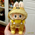 Miniatyrbillede 1 af 3: Labubu Modesæt - Outfit til 15/17cm Plysdukker, V1 V2 Stropper Bukser LBB-102