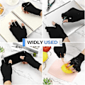 Miniatyrbilde 4 av 5: 2 par artrosehansker Unisex trykkhansker fingerløse hansker pustende Lmell gave