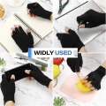 Miniatyrbillede 4 af 5: 2 par artritis handsker unisex trykhandsker fingerløse handsker åndbar Lmell gave