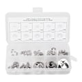 Miniatyrbild 1 av 7: 120 st E-clips Rostfri Stålbricka Extern Låsring Låsringssortiment Kit 1,5 mm-10 mm