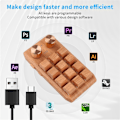 Miniatyrbilde 4 av 5: Enhånds mekanisk tastatur, rgb Led bakgrunnsbelyst makro tastatur, programmerbar Hot Swap Diy Macro Custo