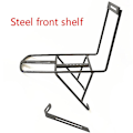 Miniatyrbillede 3 af 5: Cykel Front Bagagebærer Cykel Front Rack Cykel Kurve Hylde Cykling Cykel Stativ