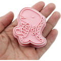 Miniatyrbillede 2 af 5: 6 stk. 3D-kageform i plast til kiks, småkager og fondant