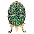Miniatyrbild 1 av 3: Bordsskiva Ägg Smyckeskrin Fåfänga Emaljerad Ägg Prydnadsask Ägg Prydnad