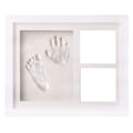 Miniatyrbillede 1 af 5: Baby Clay Håndaftryk Og Sæt - Babyshower Gaver Og Perfekt Børneværelse Dekoration Hvid