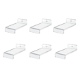 Miniatyrbilde 1 av 5: 6-pakks hyller Veggdisplayhylle for samleobjekter, Display Stand Holder for veggmontert oppbevaring Orga