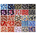 Miniatyrbillede 4 af 4: 25 ark DIY håndværk syning bomuldsstof patchwork floral bronzing stof