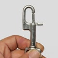 Miniatyrbilde 2 av 5: Dobbel endede boltesnap i rustfritt stål for dykking, dykking, kjæledyrbånd, kamerastropp, nøkkel