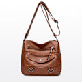 Miniatyrbillede 8 af 10: Dame Crossbody Taske Tote Håndtaske SORT black