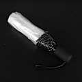Miniatyrbillede 4 af 5: 3x Transparent paraply Automatisk paraply Regn Kvinder Mænd Sol Regn Auto Paraply Transparent + Sort