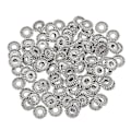 Miniatyrbilde 5 av 5: 2x 100 stk metallperler kuleavstandsperler perler avstandsperler