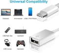 Miniatyrbilde 3 av 4: 2-pakning USB C til USB 2.0-adapter Type-C OTG-kabel Type C hann til USB A hunn-adapter