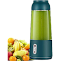 Miniatyrbillede 1 af 5: Usb bærbar elektrisk juicer, 300 ml mini mad milkshake multifunktionel juice cup maskine, 304 rustfrit stål og abs materiale, grøn