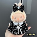 Miniatyrbillede 1 af 3: Labubu Modesæt - Outfit til 15/17cm Plysdukker, V1 V2 Stropper Bukser LBB-94